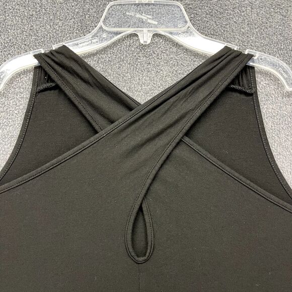 Bloomchic Top Womens Plus 26 4X Black‎ Cold Shoulder Blouse Pullover high low - Picture 3 of 16